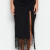 Trendyol Collection Black Midi Skirt for Women by Picks for Less