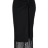 Trendyol Collection Black Midi Skirt for Women by Picks for Less