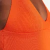 Trendyol Collection Orange fitted Crop Top for Women by Picks for Less