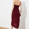 Trendyol Collection Burgundy Dress Women by Picks for Less