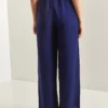 Bianco Luci Blue Pants for Women by Picks for Less