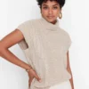 Trendyol Collection Beige Vest for Women by Picks for Less