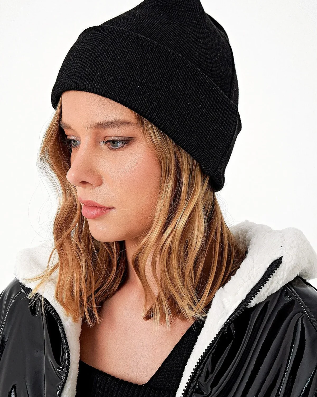 Xlacati Collection Black Beanie by Picks for Less