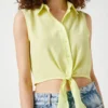 Ole by Koton Yellow Crop Top for Women by Picks for Less