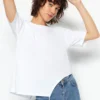 Trendyol Collection White T Shirt for Women by Picks for Less
