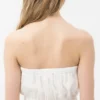 Koton Collection White Crop Top by Picks for Less