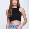 Xlacati Collection Black Crop Top for Women by Picks for Less