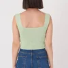 Addax Collection Green Crop Top for Women by Picks for Less