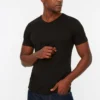 Trendyol Collection Black T-Shirt for Men by Picks for Less