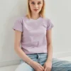 Koton Collection Pink Crop Top for Women by Picks for Less